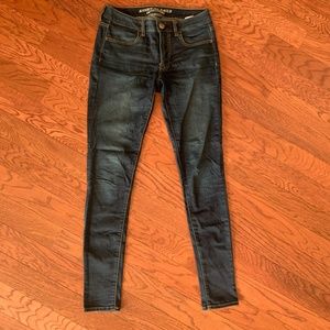 American Eagle super super stretch sateen x jegging- 6 long
